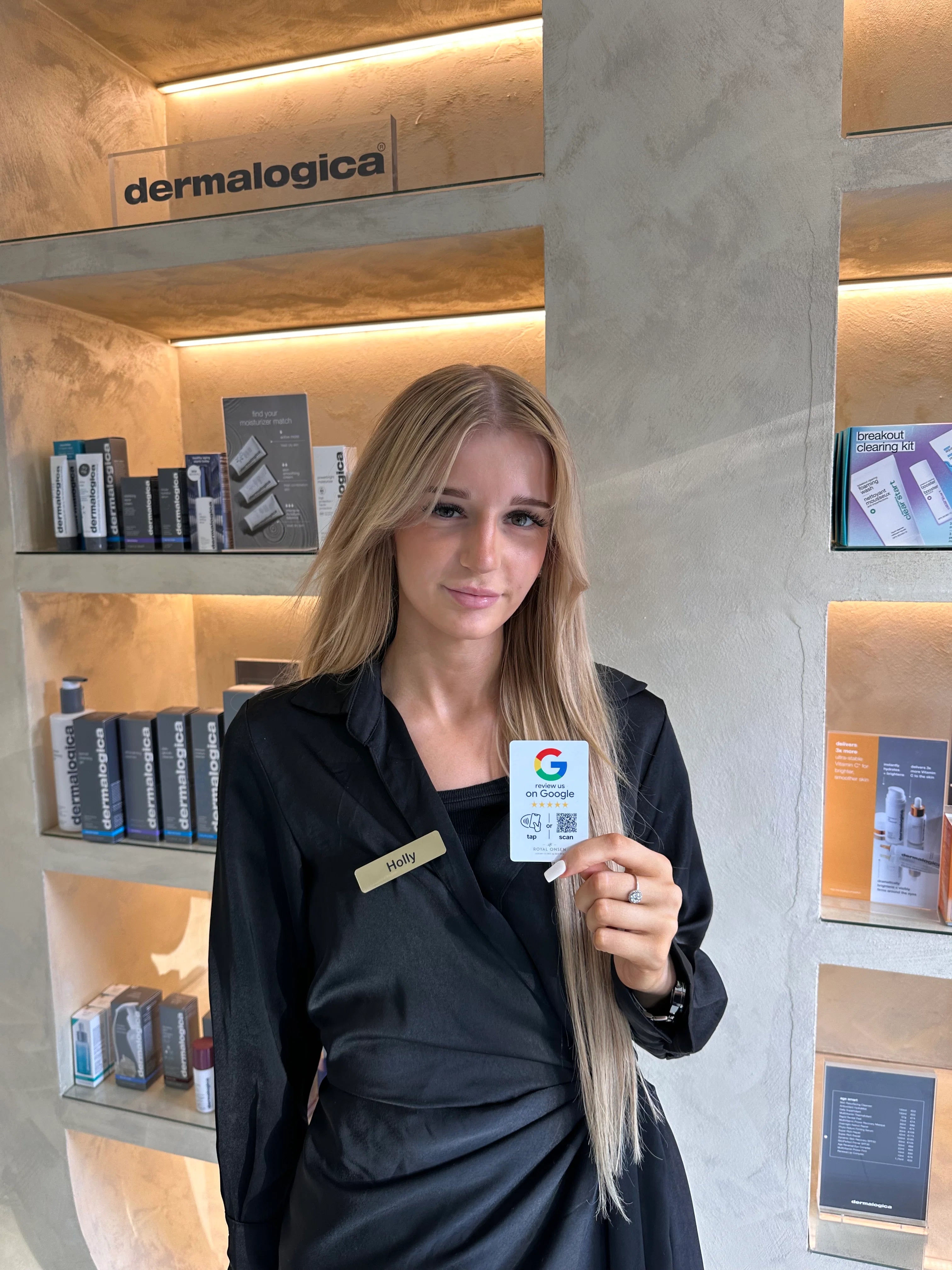 A business displaying a Scan Card for customers